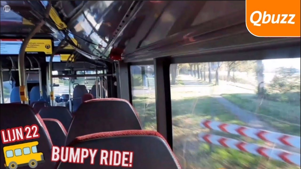 Hobbelige rit met Qbuzz lijn 22: Westerbork - Orvelte, in Ebusco 2.2! // Bumpy Ebusco ride, 28-10-21