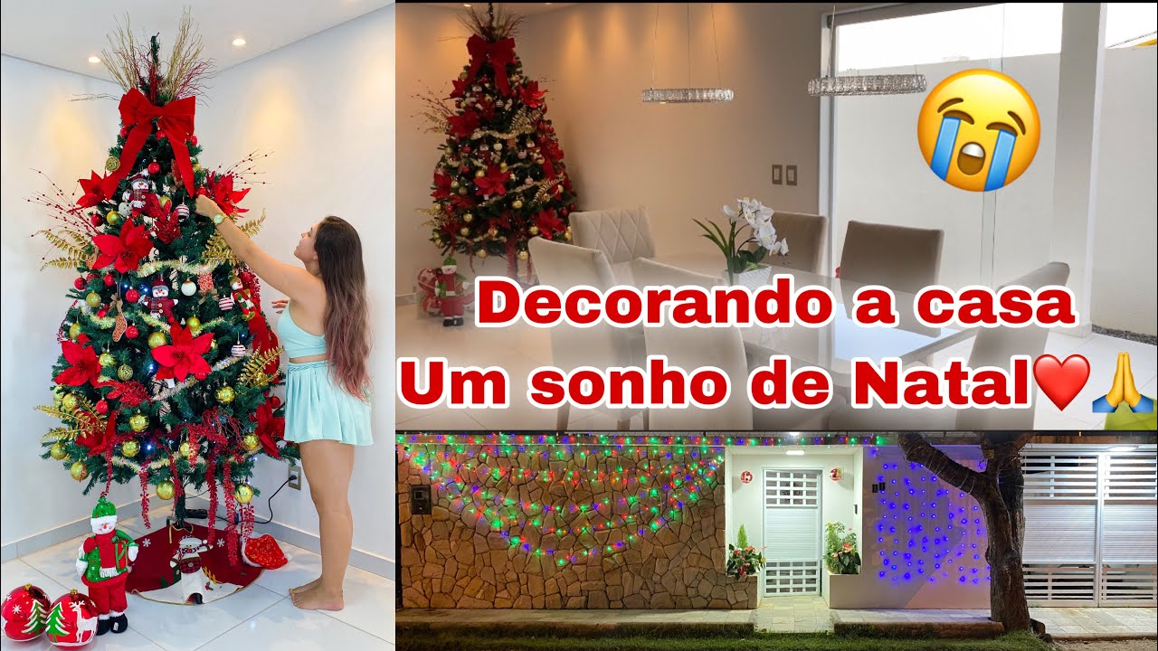 MONTANDO A ÁRVORE DE NATAL E DECORANDO A CASA