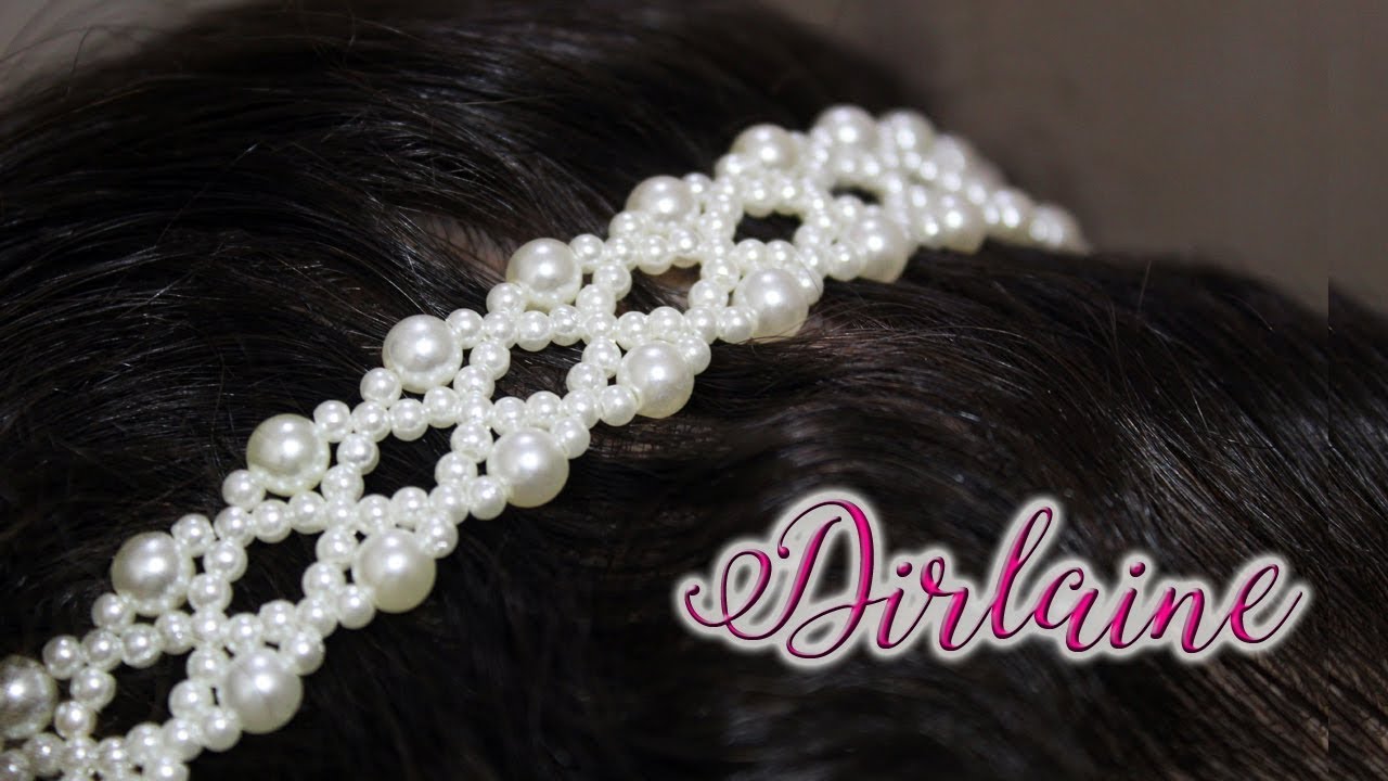Artesanato passo a passo: Tiara de pérolas (👰 Linda para noiva)