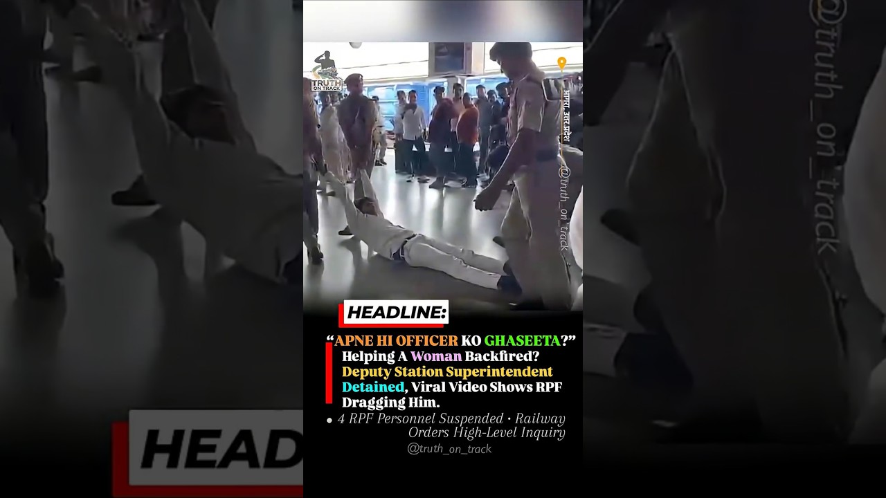 RPF जवानों ने Deputy Station Superintendent को पीटा! 5 जवान सस्पेंड #indianrailways #shorts #rpf