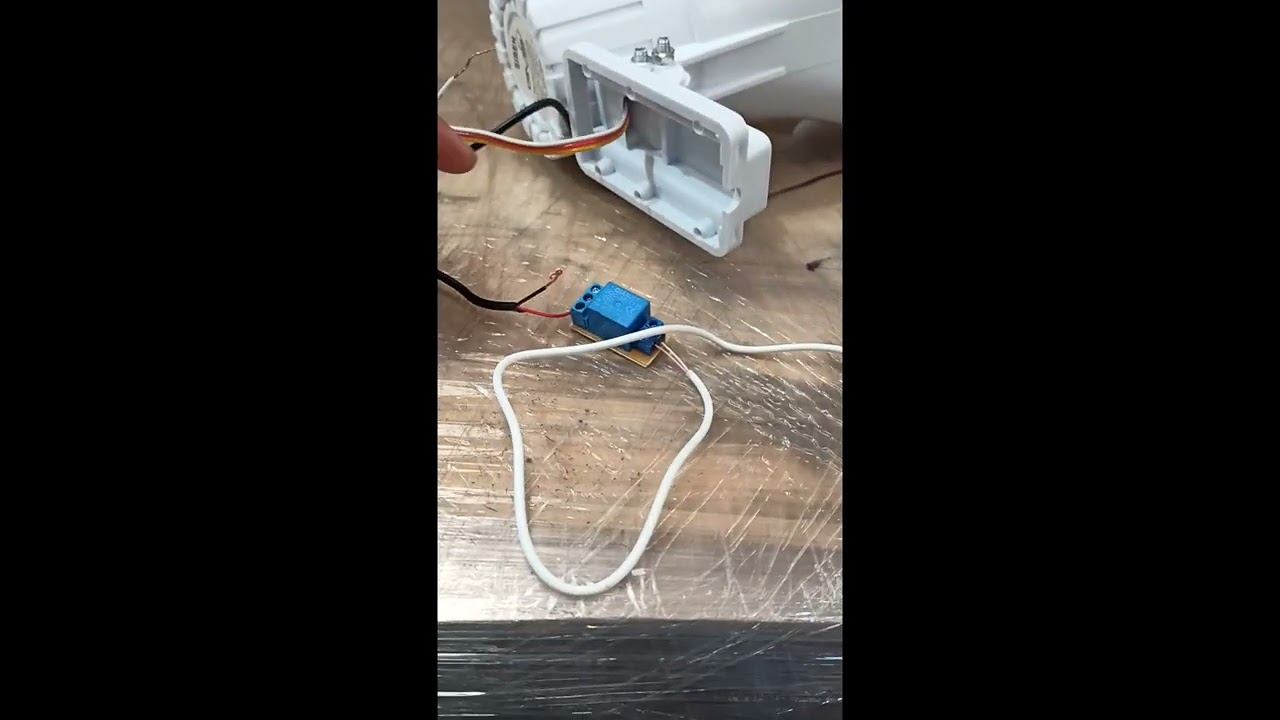 como conectar sirena 12v con módulo rele 5v a panel de alarma wi-fi...