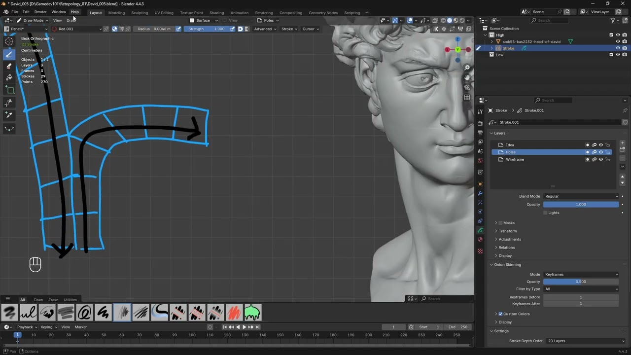 Modeling in Blender - Retopology 01