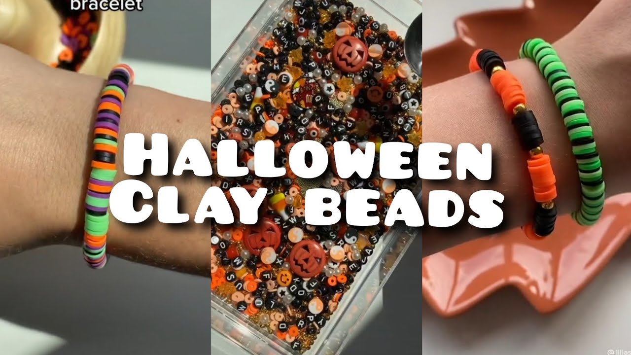 Halloween clay beads tiktok compilation🎃📚