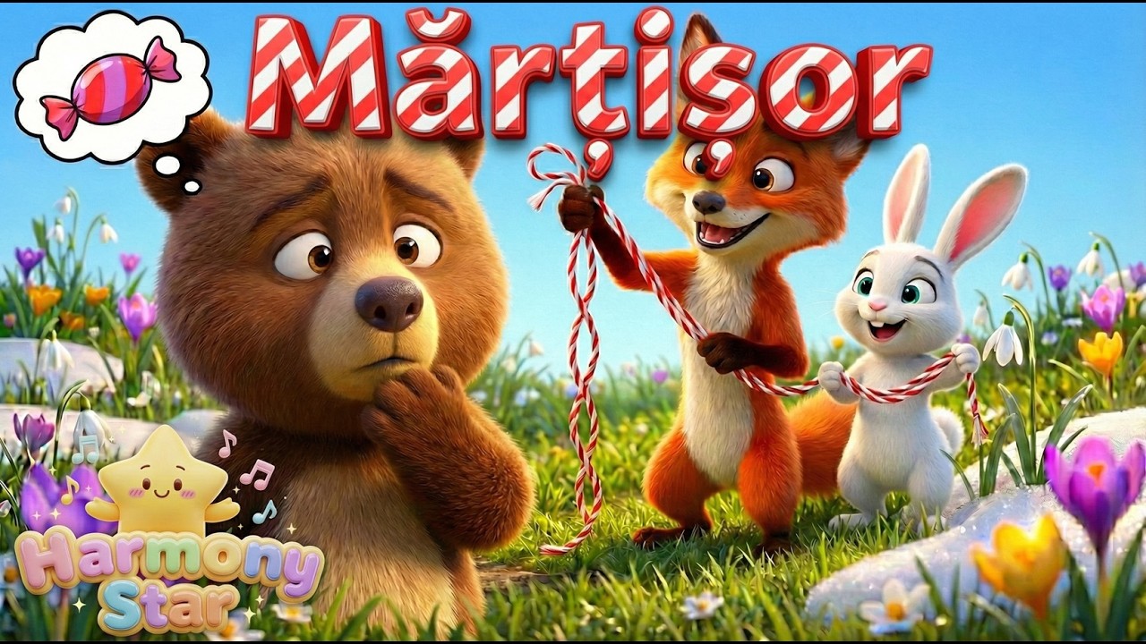 🌸 Mărțișor cu Noroc | C&acirc;ntece de Primăvară și 1 Martie pentru Copii | Harmony Star