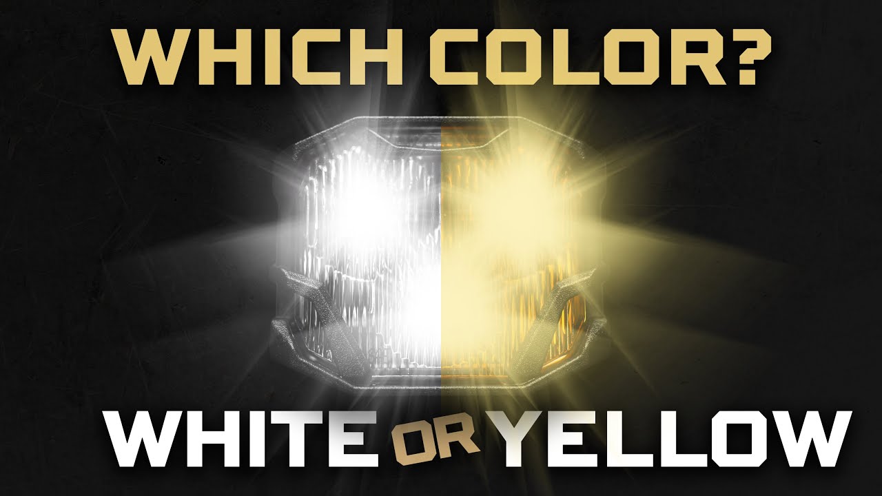 Which 4Banger LED pod light color is better? White or yellow light explained