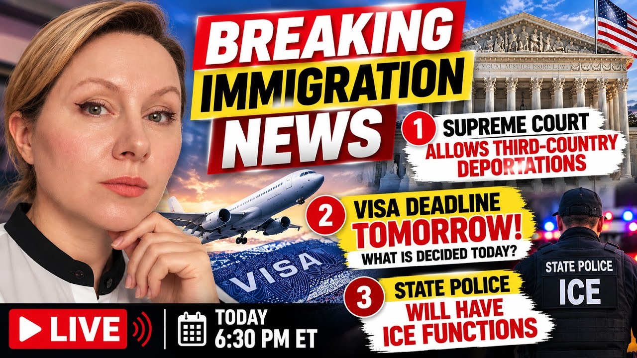 BREAKING: Supreme Court Allows Third-Country Deportations, Visa Deadline TOMORROW