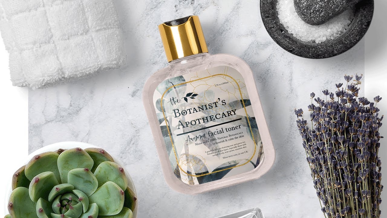 PHOTOSHOP TUTORIAL |  How to Create a Luxury, Natural Skincare Packaging