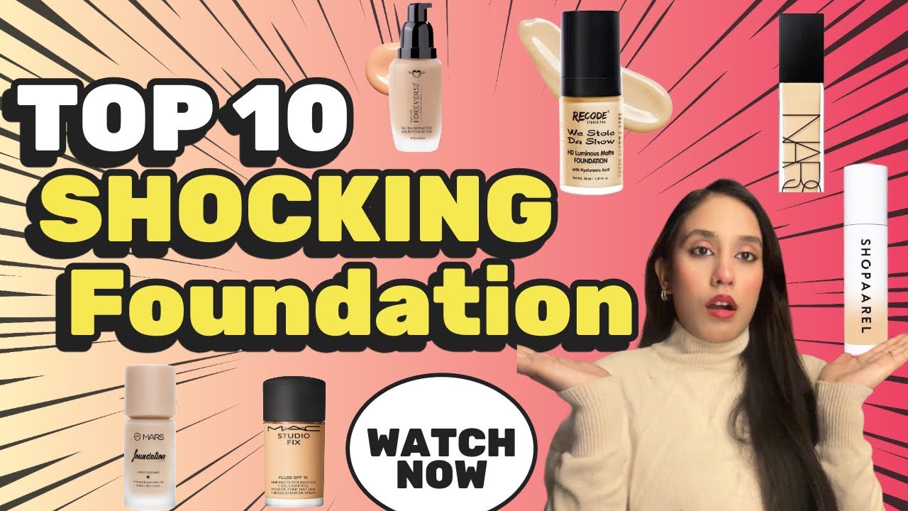 Do you know 😱about top 10  shocking foundation ||zareenaqureshi