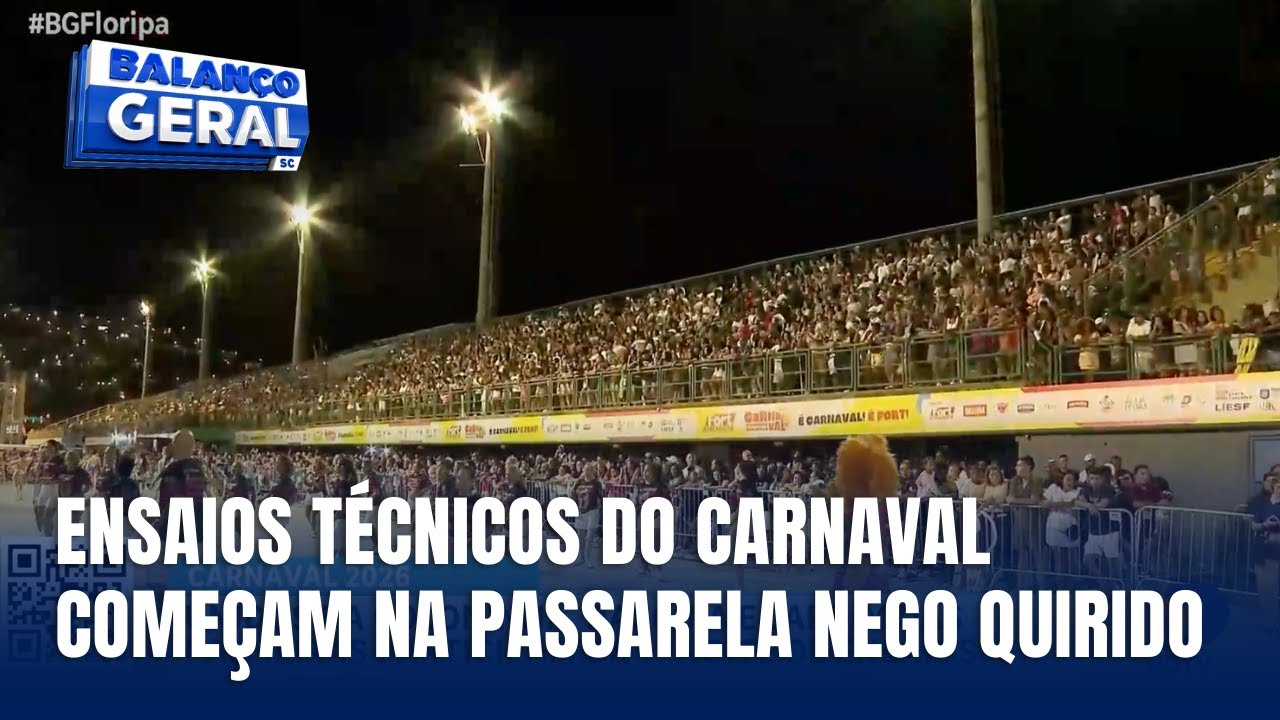 Primeira noite de ensaios técnicos reúne escolas na Passarela Nego Quirido