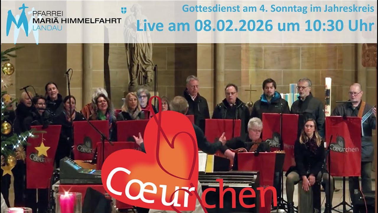 Jubiläums-Gottesdienst: 50 Jahre Coeurchen am 8. Februar - 4. Sonntag im Jahreskreis