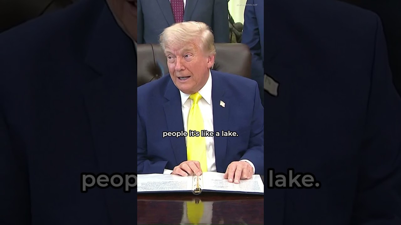 Трамп заявил о завершении проекта зеркального бассейна, готового к заполнению
