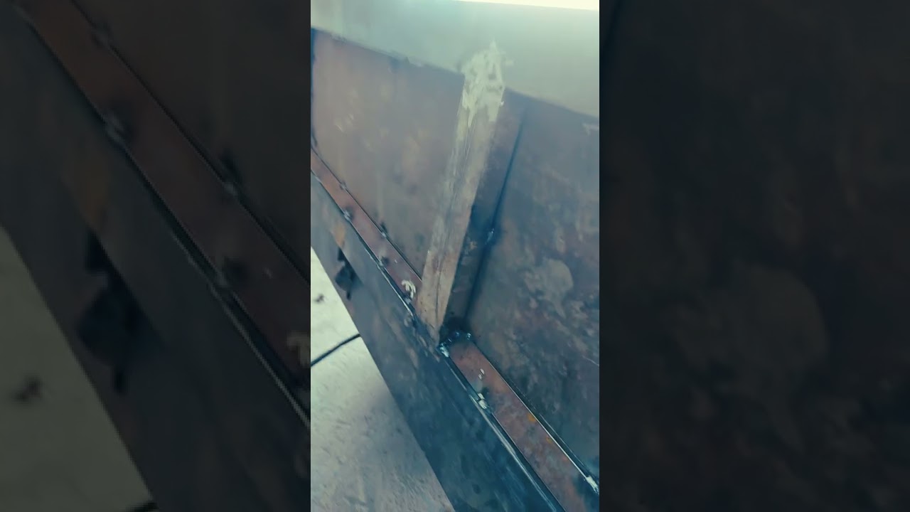 حاصل ۱۳ قسمت ساخت تریلی تراکتور میره برای رنگ امیزی👍👍