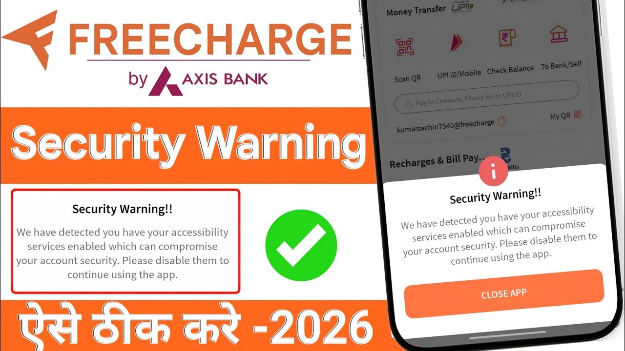 Freecharge Security Warning Problem kaise thik kare | How to fix Freecharge Security warning problem