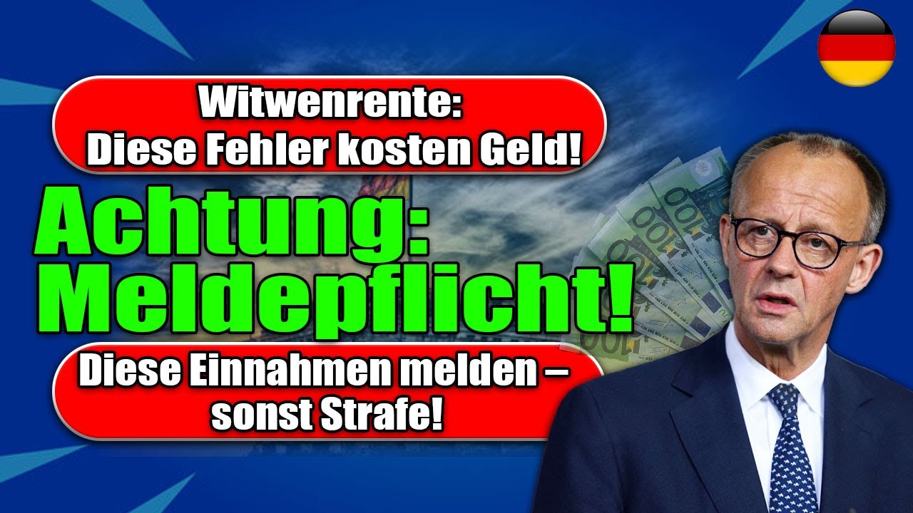 ⚠️ Witwenrente 2025: Diese Eink&uuml;nfte m&uuml;ssen Sie melden &ndash; sonst drohen R&uuml;ckforderungen!