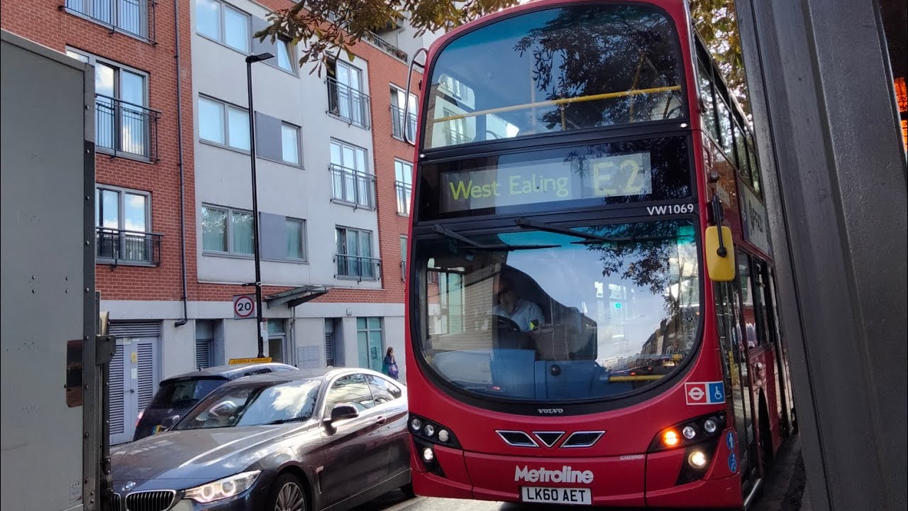 FULL CURTAILMENT JOURNEY: Route E2 To West Ealing, Mattock Lane.