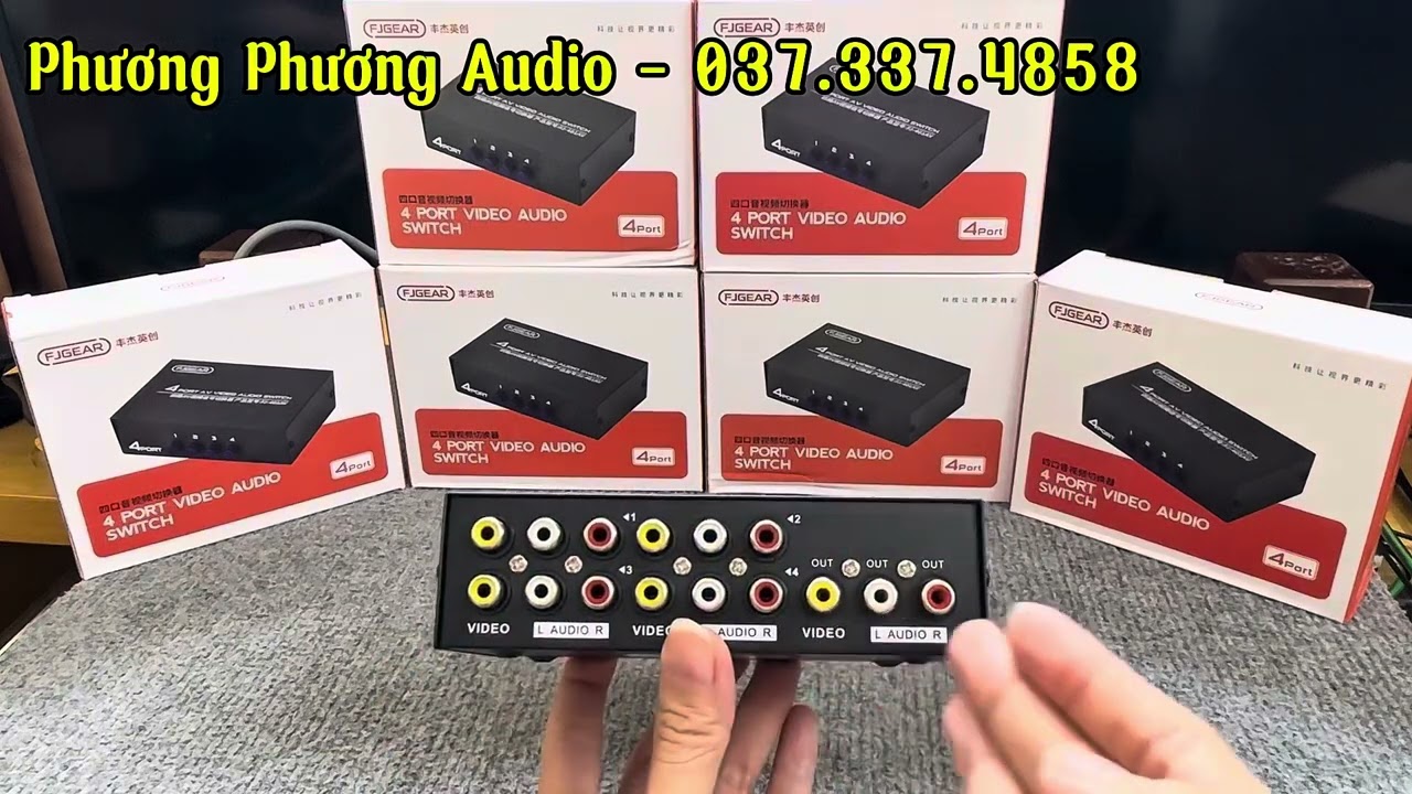 Bộ Chia Tín Hiệu AV/Video 1 ra 4 Hoặc 4 Vào 1 Giá Siêu Rẻ