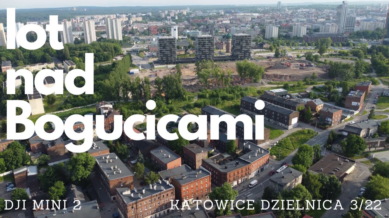 Przelot Katowice Bogucice 4K lot dronem DJI - wersja długa