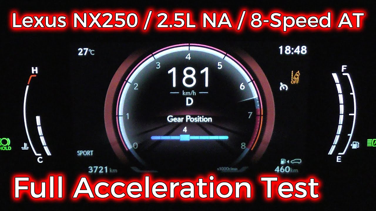Lexus NX250 Full Throttle! Testing the 2.5L Naturally Aspirated Engine's Performance.