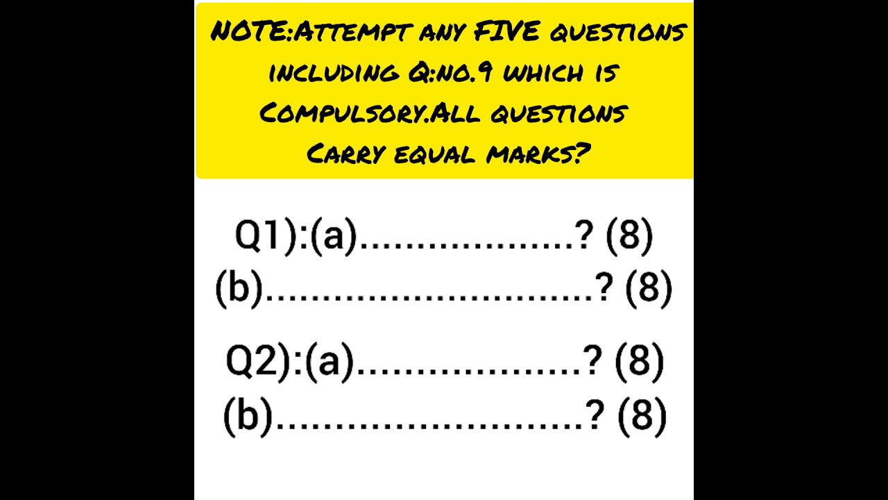 Paper Pattern Of Psychology B.A/B.Sc Part 1 P.U