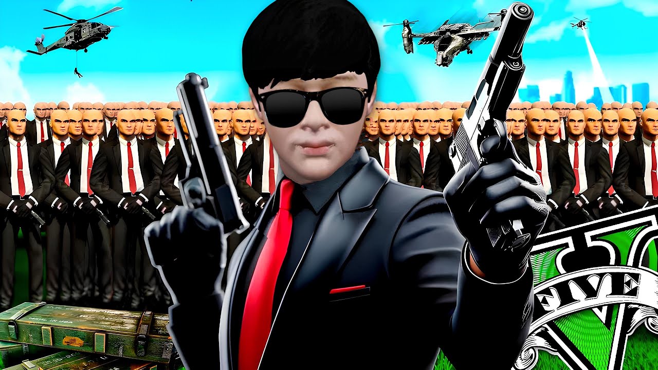 ကျွန်တော် ဂျပန်ကတုံးစစ်တပ်ကြီးကို အုပ်ချုပ်ခဲ့တယ် | Controlling Hitmen in GTA V | SMART On Live