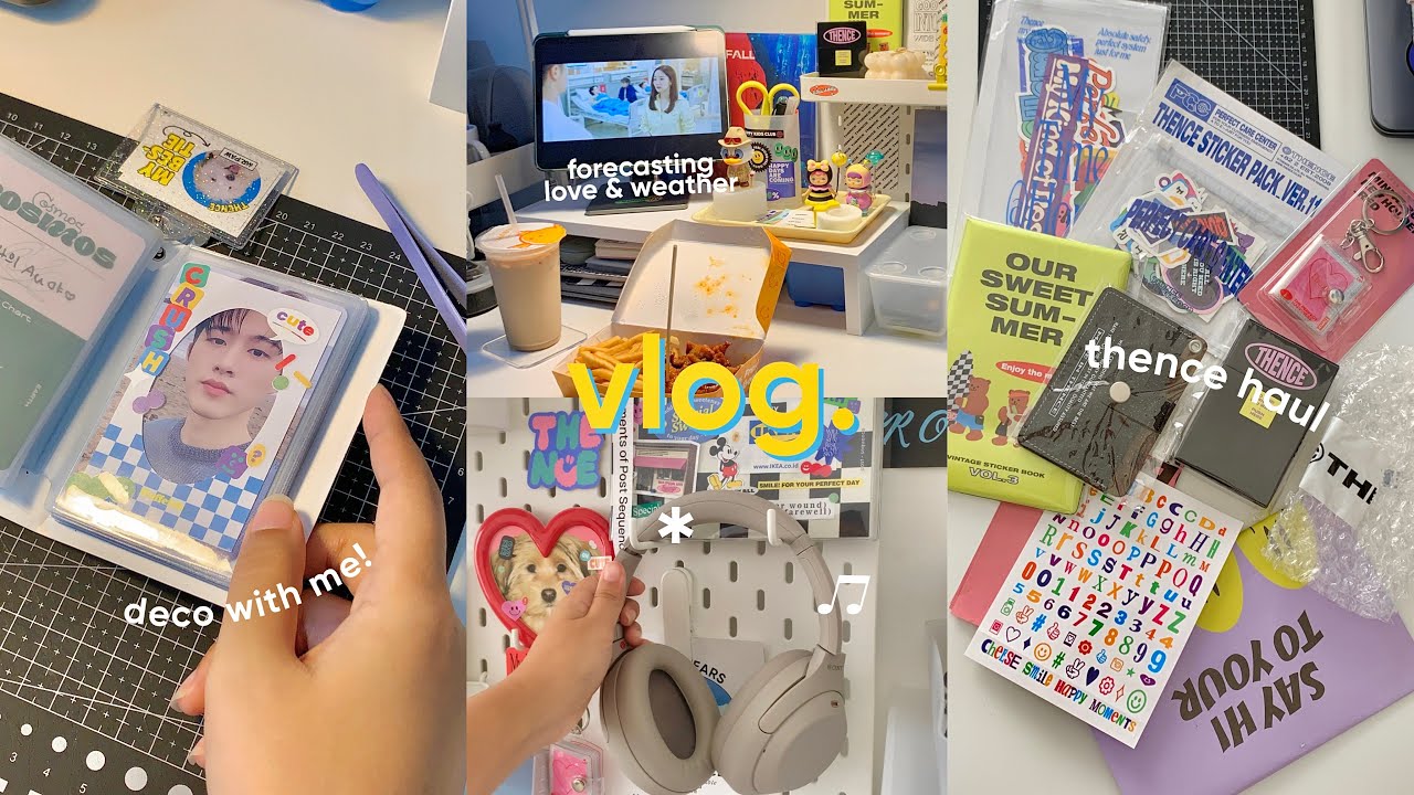 vlog: thence haul, working, packing product, pc sleeve deco, forecasting love & weather / indonesia