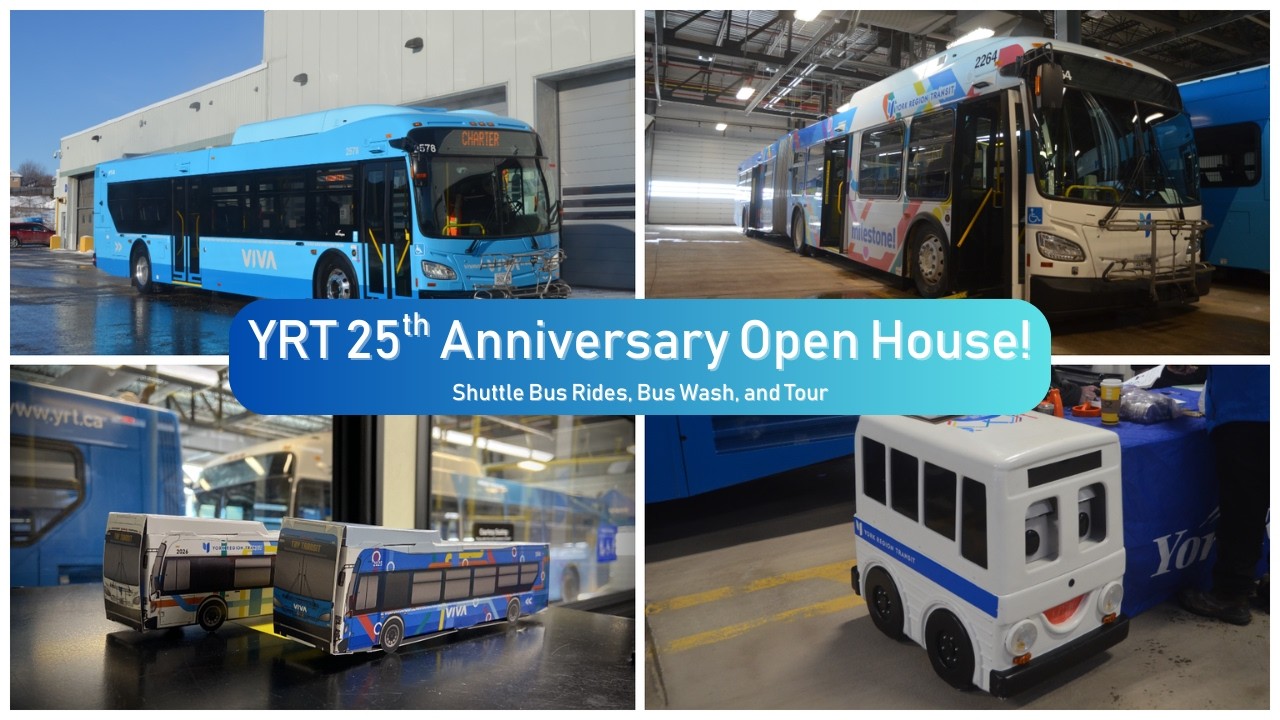 YRT 25th Anniversary Open House at North Division! | Shuttle Bus Rides, Bus Wash, and Tour