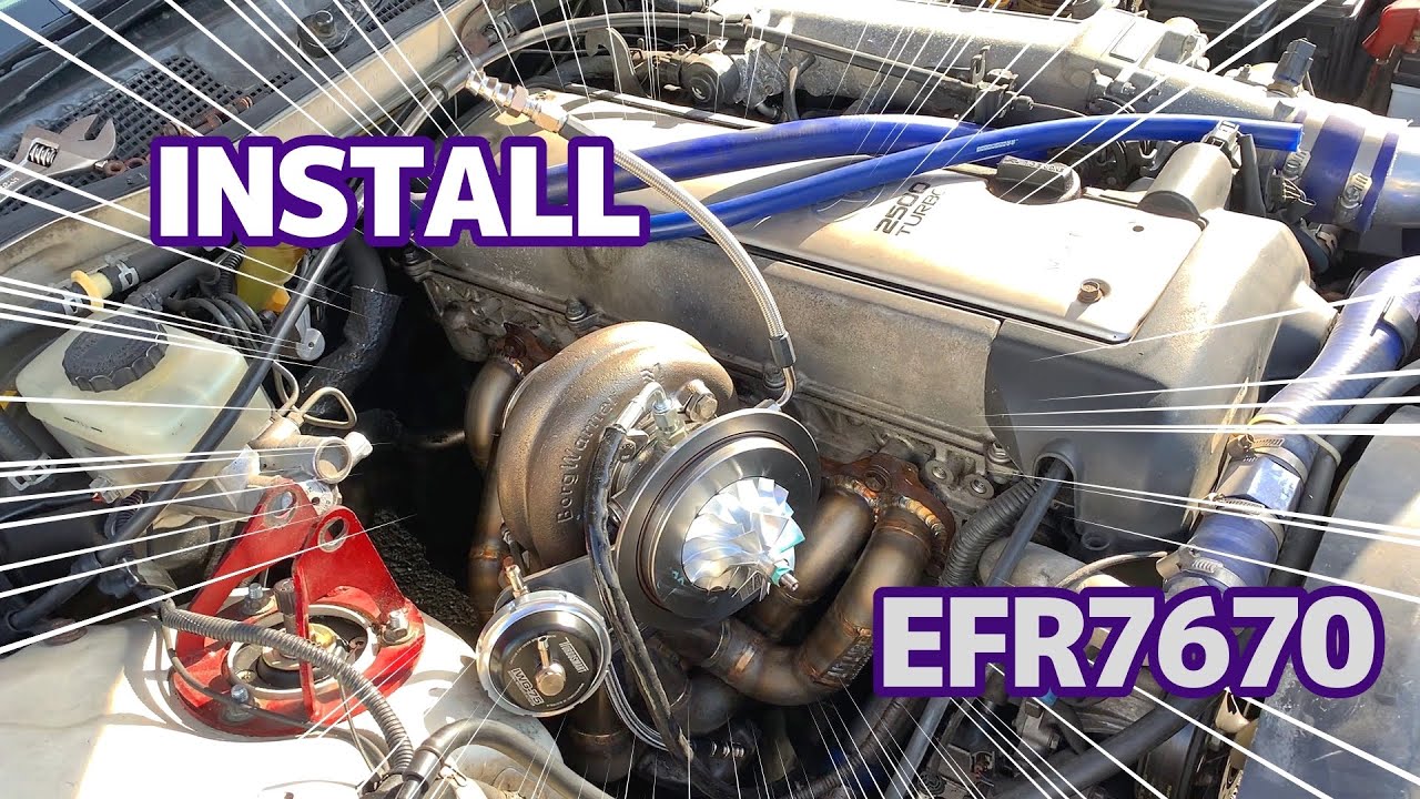 JZX100タービン交換！TD06H-25GからEFR7670に！　パワーアップ