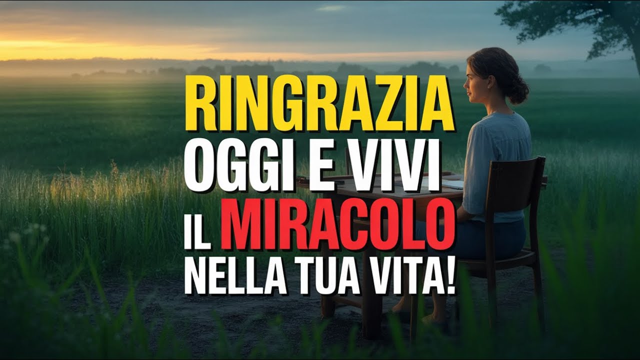 Rendi Grazie Oggi: Una Preghiera Benedetta per Trasformare Ogni Circostanza in Miracolo!