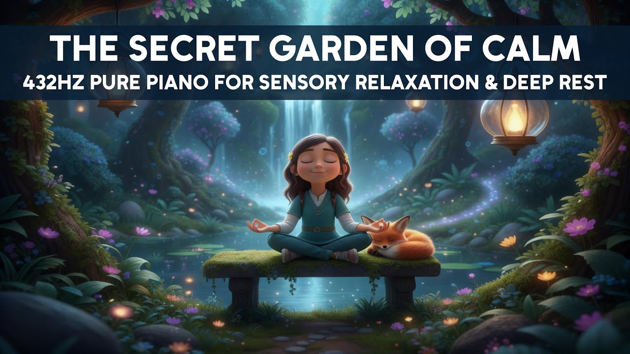 The Secret Garden of Calm | 432Hz Pure Piano for Sensory Relaxation & Focus