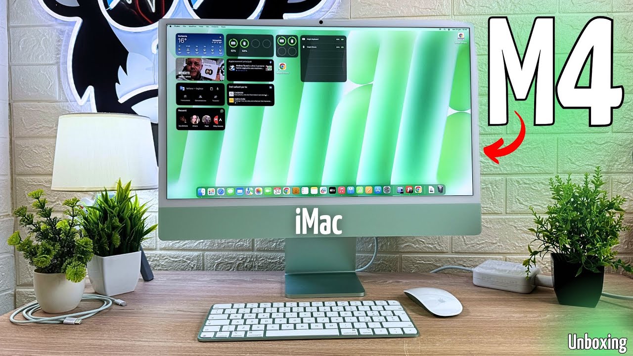 Apple iMac M4 CPU 10 CORE Green - Unboxing and Hands-On