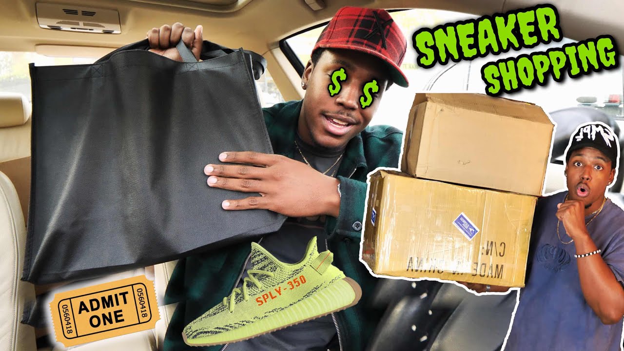 SNEAKER SHOPPING! I GOT EM! YEEZY RAFFLE, SPECIAL DELIVERY FROM ADIDAS, & LIMITED SNEAKER PICKUP!