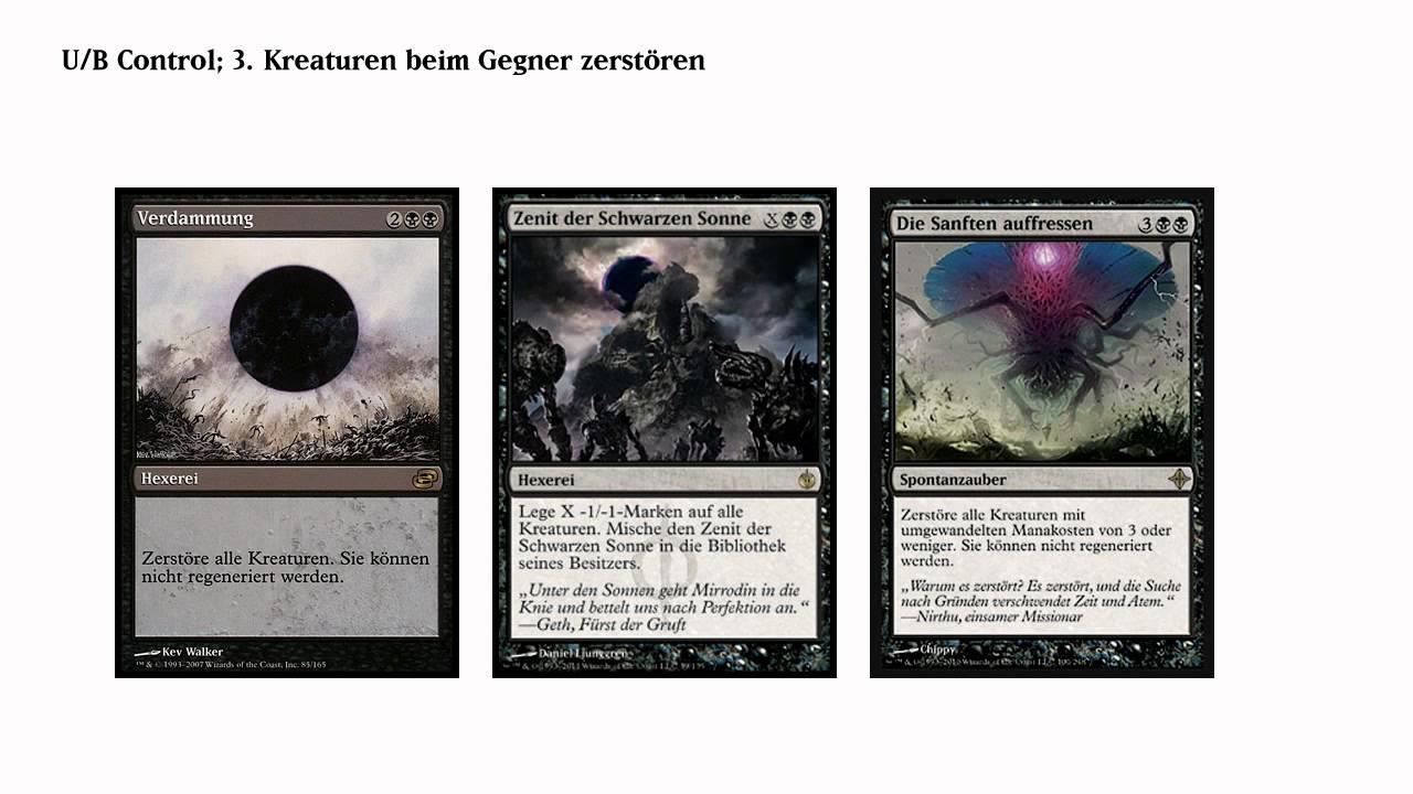 Magic the Gathering - Wie baue ich ein Blau/Schwarzes Control-Deck?