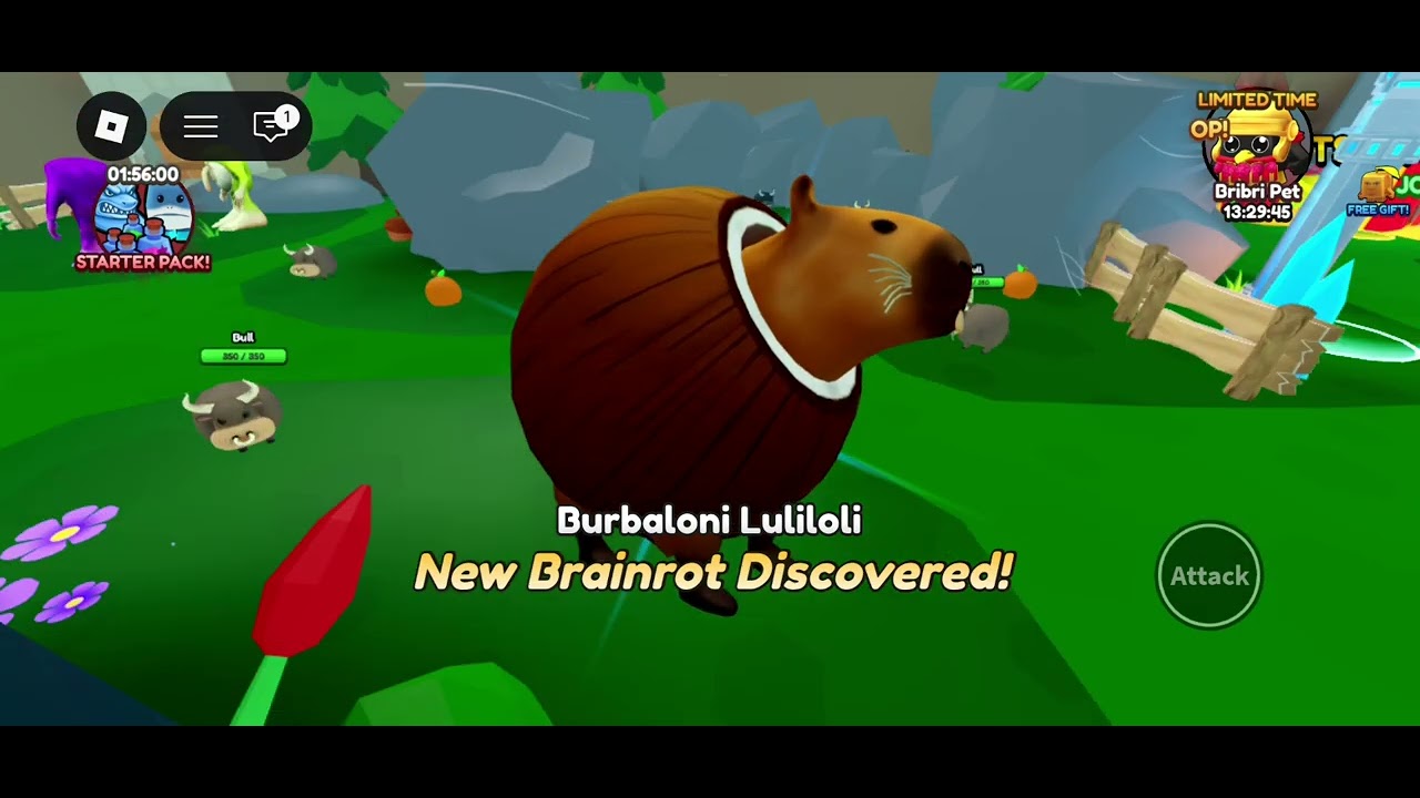 I'm trying to beat my brother in brainrot evolution
