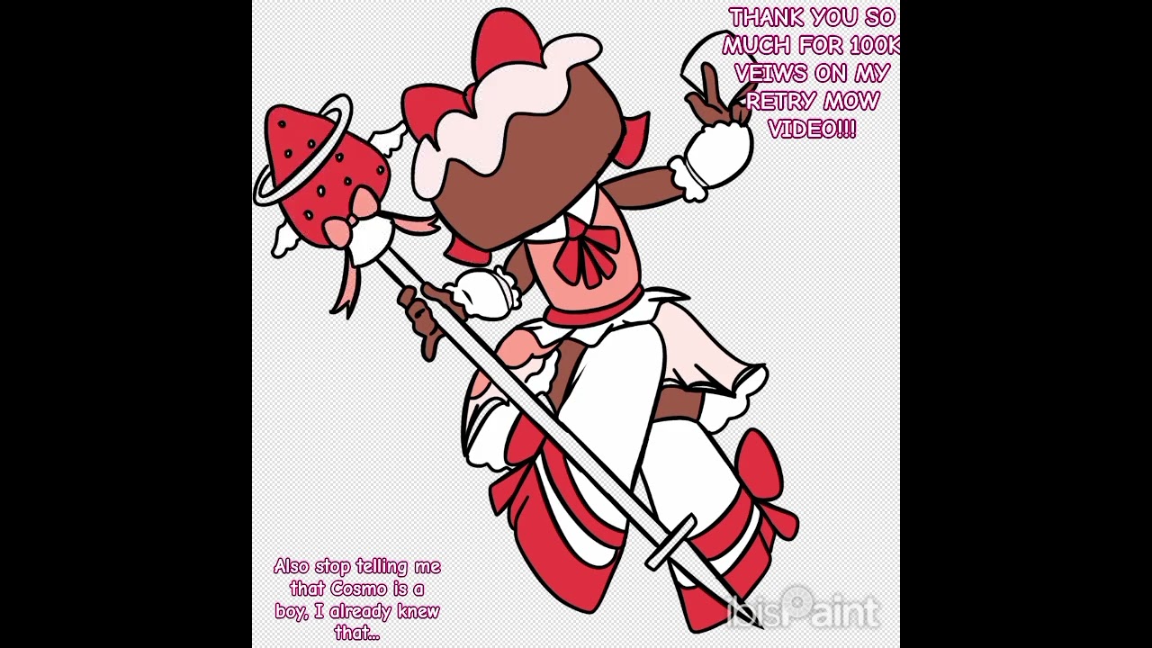 Retry Now Cosmo Speed paint// Dandy's World Au #dandysworld #dandy #ibispaintx #cosmo #fruitcake