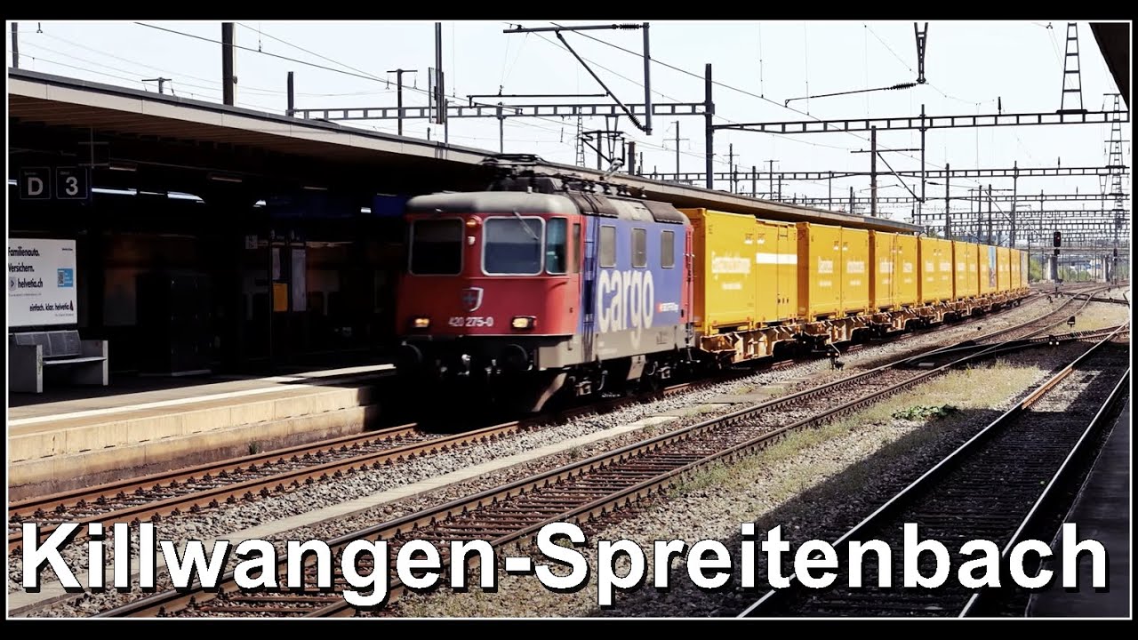 Personen und G&uuml;terzugsichtungen beim Bahnhof Killwangen-Spreitenbach