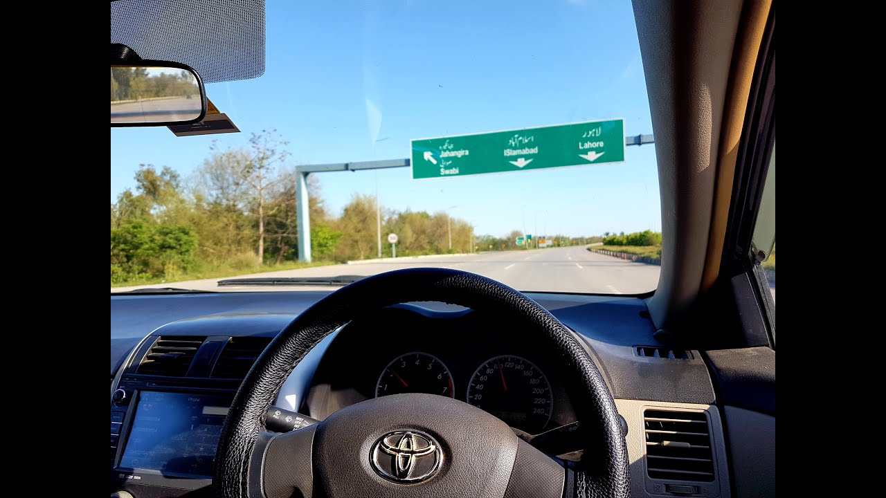 Motorway (M1) towards Islamabad, whatsapp status