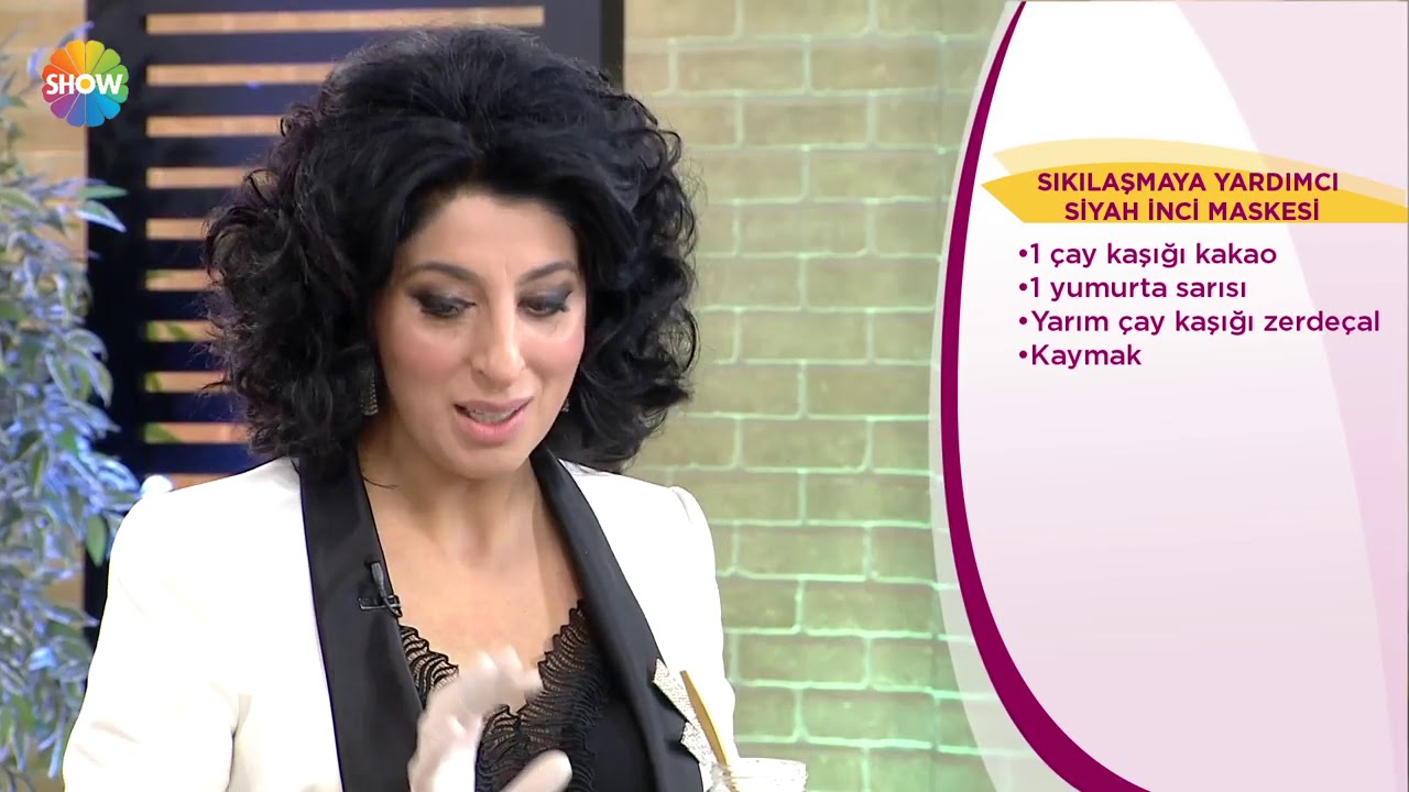 Sıkılaşmaya yardımcı siyah inci maskesi
