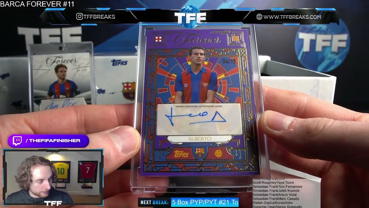 Коллекционная карточка Topps Barcelona Forever 2025-26, 6 коробок, номер PYP #11