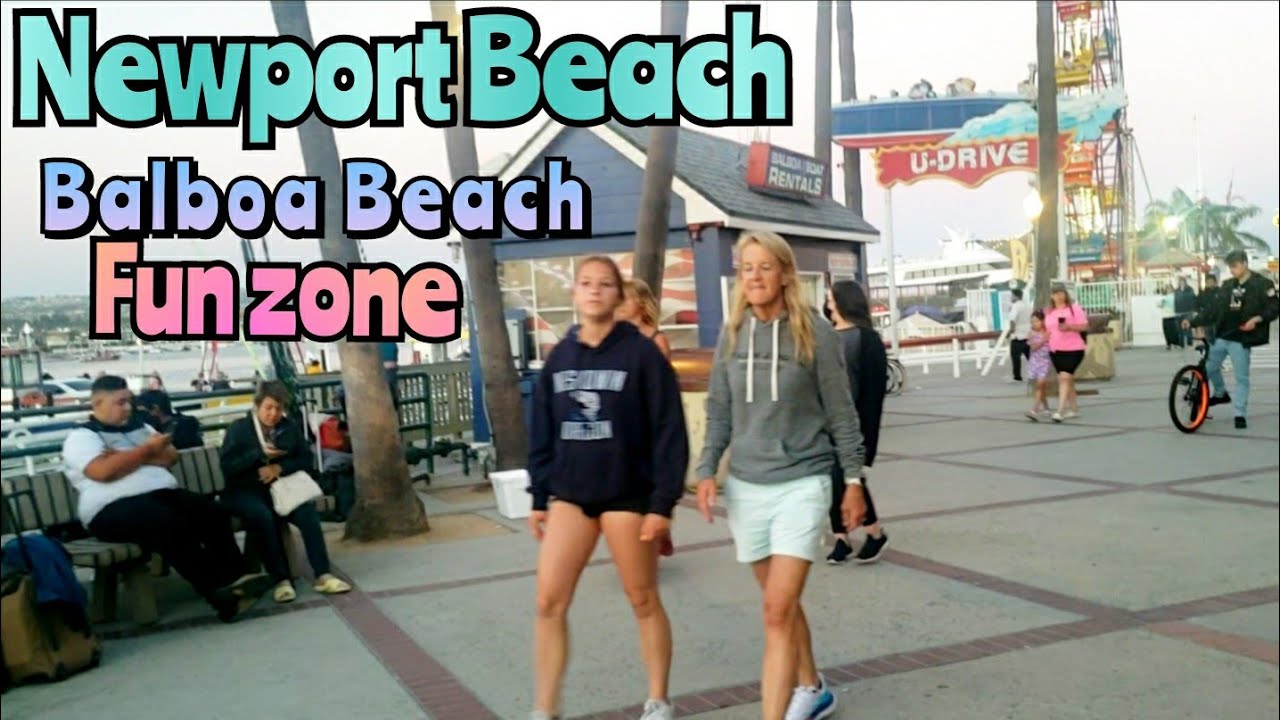 BALBOA FUN ZONE IN NEWPORT BEACH CALIFORNIA.