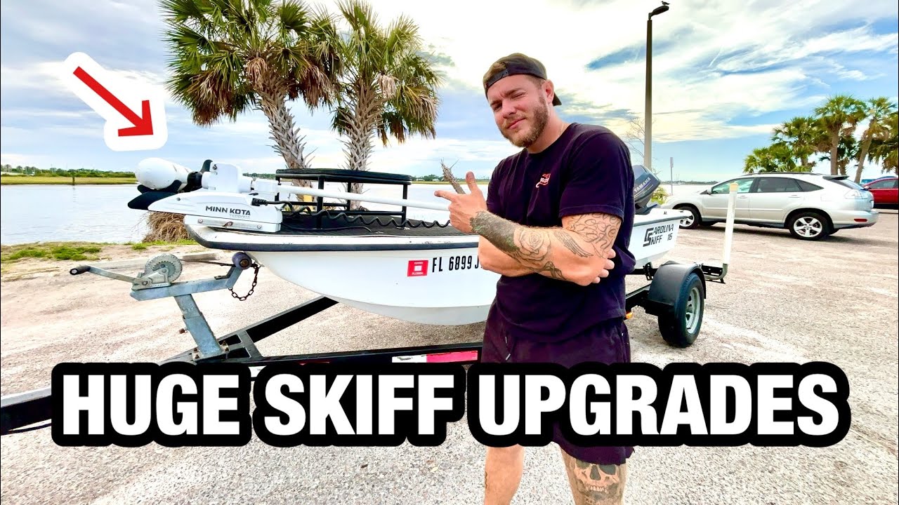 DIY BOAT MODIFICATIONS - Carolina Skiff 16 ( VATRER 36V LITHIUM BATTERY + Minn Kota 112 )