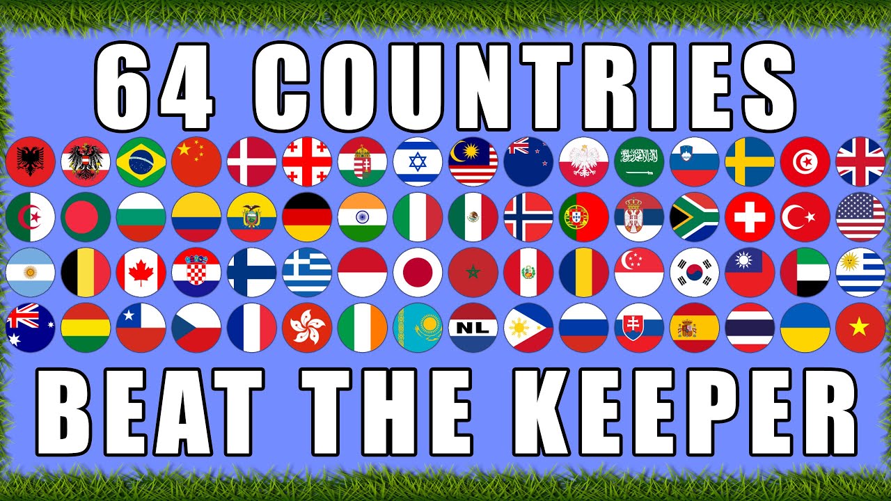 Beat the Keeper 64 Countries Marble Race Tournament/ Marble Race King
