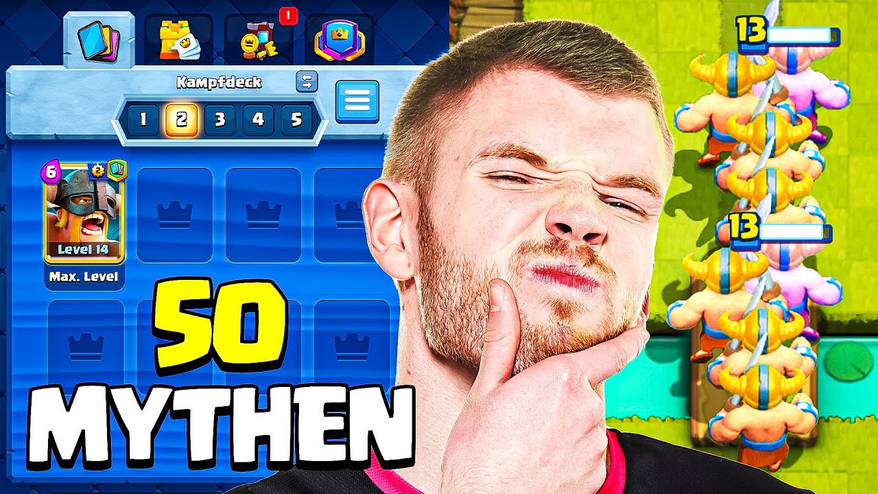 😱🤯Die 50 GR&Ouml;&szlig;TEN MYTHEN in CLASH ROYALE... (funktionieren sie wirklich?) | Clash Royale Deutsch