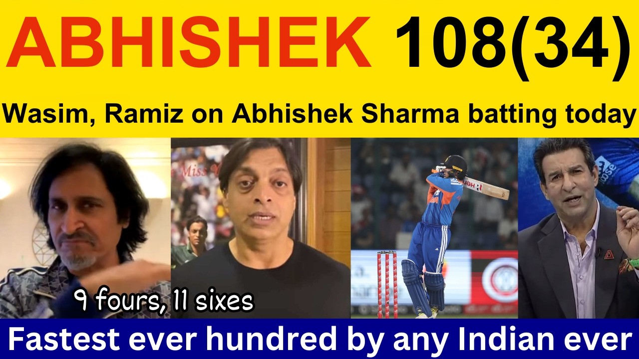 Pak Media Crying on ABHISHEK Sharma batting today vs AFG | Ramiz Speaks, Shoaib Akhtar on Ind vs AFG