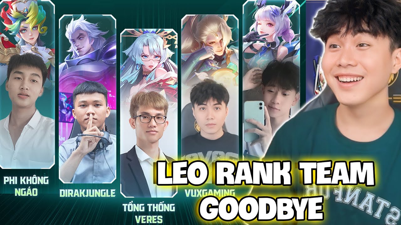 VUX MỘT NGÀY LEO RANK VỚI TEAM GOODBYE TRƯỚC THỀM GIẢI ĐẤU SIÊU SAO LIÊN QUÂN MOBILE