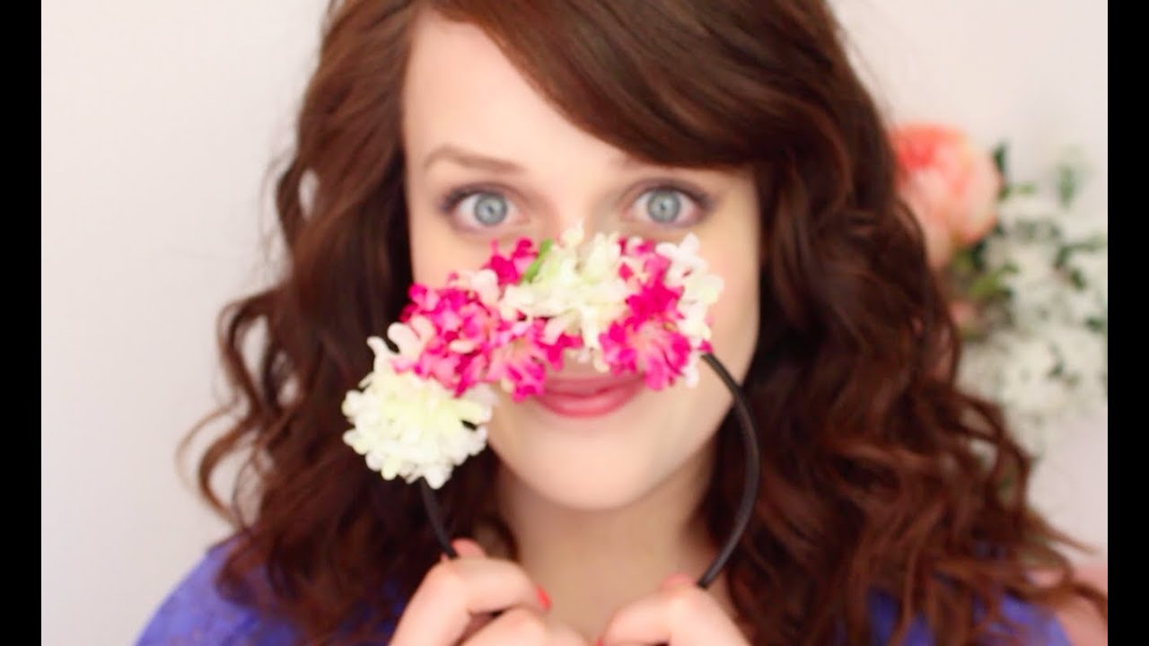 SEHR ZARTER FRÜHLINGS LOOK (Haare, DIY Kopfschmuck, Make-up)