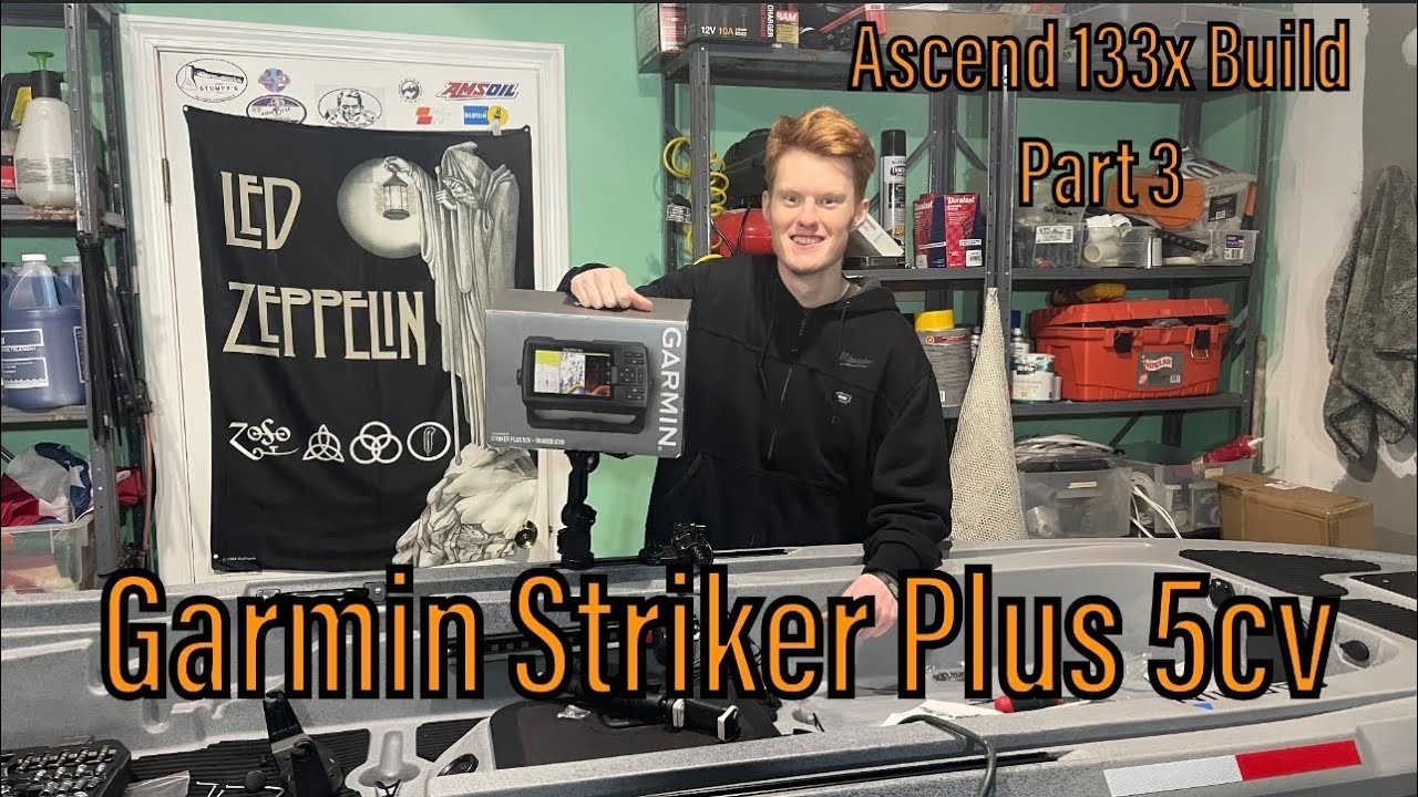 Garmin Striker Plus 5cv Install and Unboxing! - Ascend 133x Build Part 3