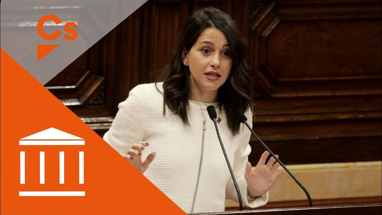 Ines Arrimadas. Intervención sobre la remodelación del gobierno de la Generalitat