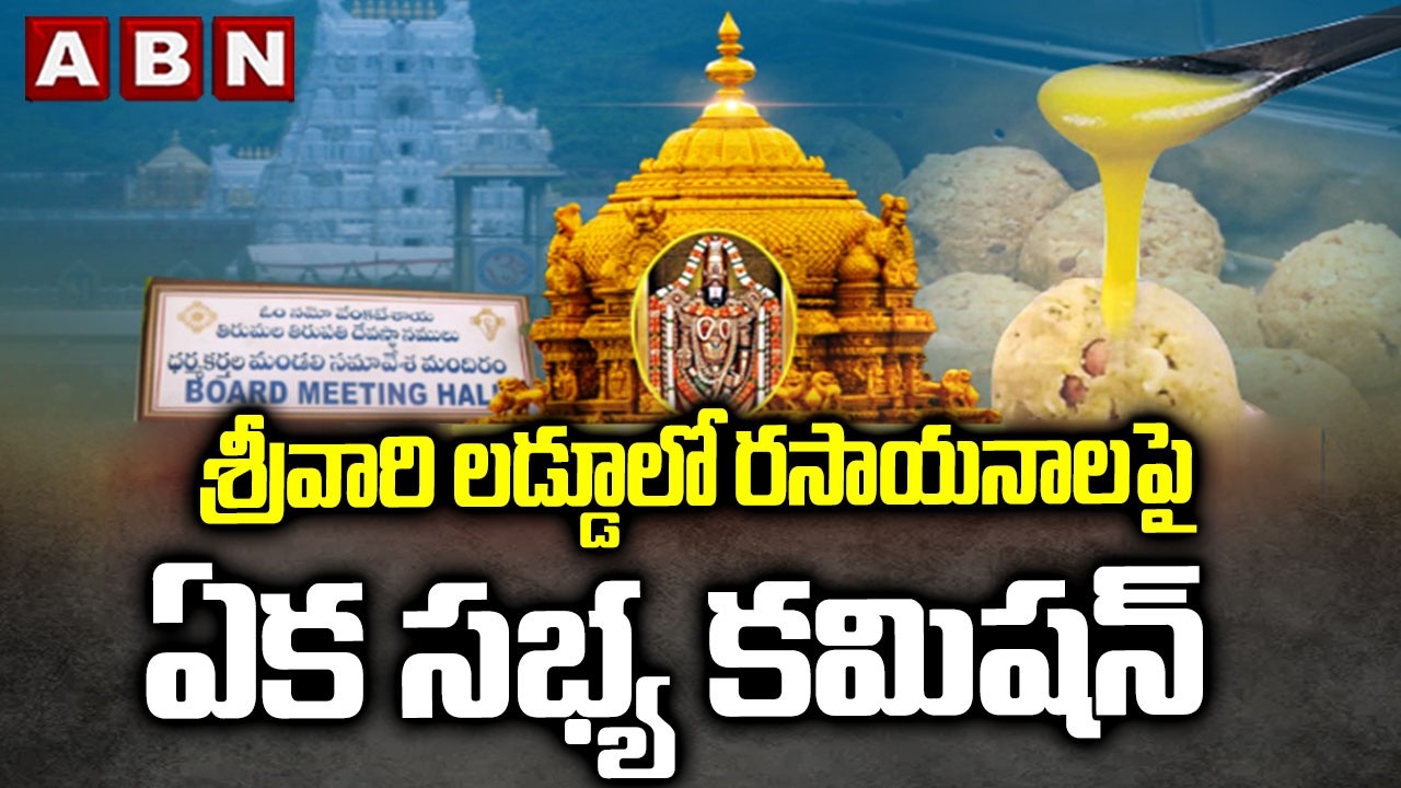 శ్రీవారి లడ్డూలో రసాయనాలపై ఏక సభ్య కమిషన్ | Tirumala Laddu Issue Updates | ABN Telugu