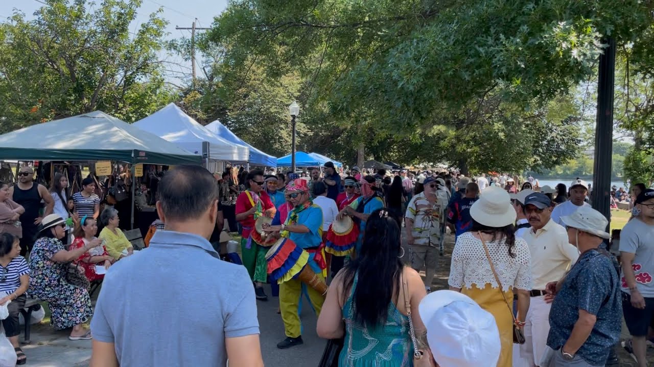 Today Asian water festival in Lowell Massachusetts USA 2025. 
