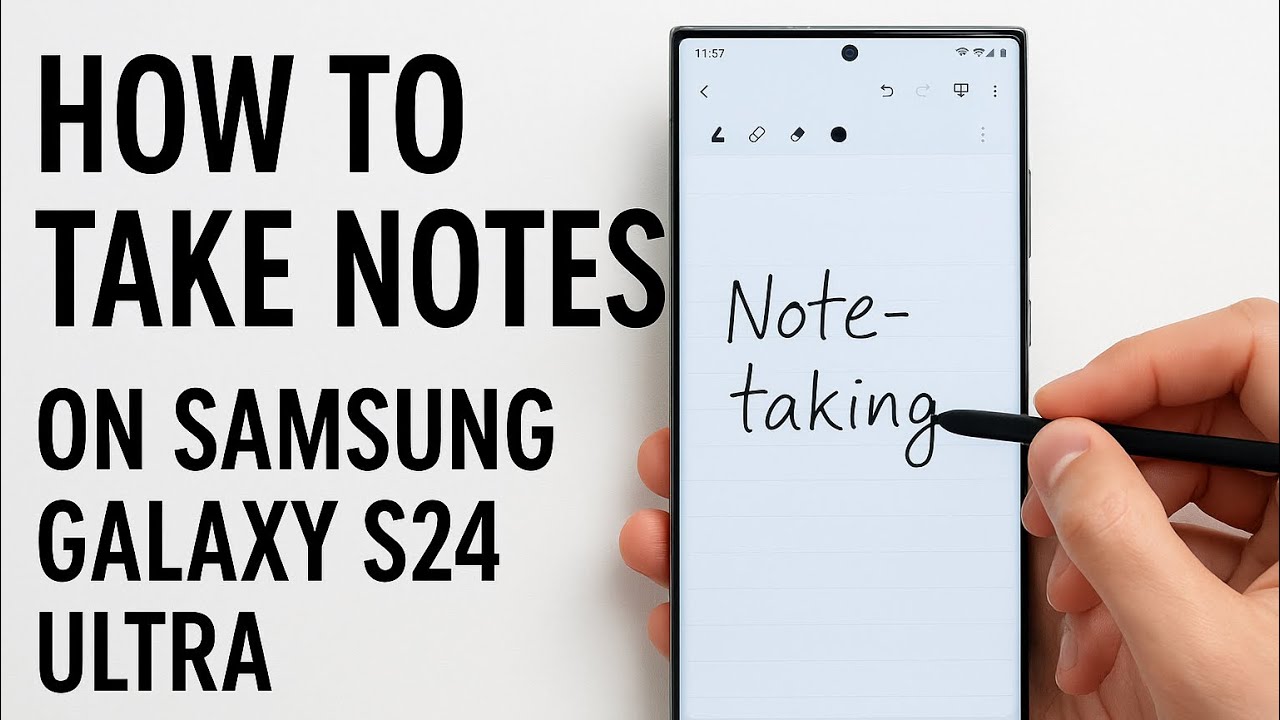 How to take note on Samsung galaxy s24 or s25 ultra or any galaxy with Spen